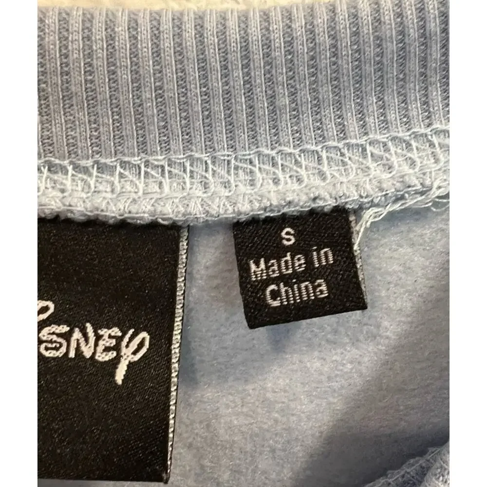 Disney Stitch Sweater Jumper pullover sweatshirt Women Small blue long sleeve